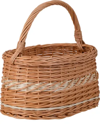 Zdjęcie produktu dla Wiklinowy kosz na zakupy / kosz prezentowy 40x27H20/43 CM