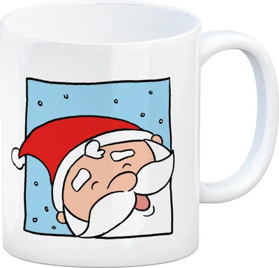 Produktbild von Rentier & Weihnachtsmann Kaffeebecher