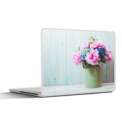 Produktbild von MuchoWow® Laptop Aufkleber Sticker Cover Blumen - Farben - Stilleben 25x18 cm - Laptop-Deko