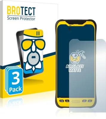 Produktbild von 3x BROTECT Entspiegelungs Schutzglas für Trimble TDC600 Schutzfolie Panzer Folie Glas Display Schutz matt