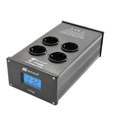 Immagine prodotto di Condizionatore di potenza, filtraggio del rumore audio, protezione da sovratensione, nero, spina UE