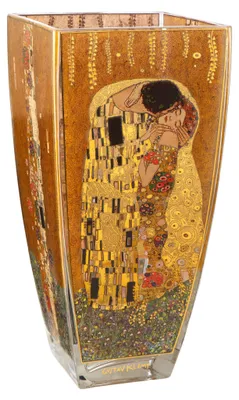 Zdjęcie produktu dla Goebel Gustav Klimt - Der Kuss (Vase, Glas)