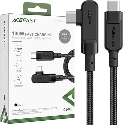 Produktbild von ACEFAST C5-03, 2 m, USB C, USB C, 20 Gbit/s, Schwarz