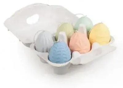 Imagen del producto de Huevos de plástico MIX, 6 cm, paquete de 6 unidades - MFP