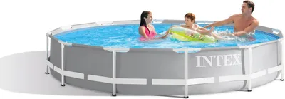 Produktbild von Intex 26712GN, 6503 l, Gerahmter Pool, Erwachsener & Kind, Blau, Grau, 24,9 kg