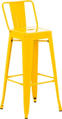 Obrázek produktu pro Kovová barová židle Mason - Žlutá