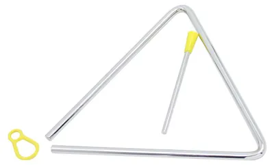 Immagine prodotto di Kinder – Strumento musicale educativo: triangolo in acciaio con bacchetta (8 pollici)