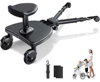 Produktbild von Buggy-Board mit breiter Sitzfläche, universell, für Kinder 2-6 Jahre, bis 25 kg, für Kinderwagen