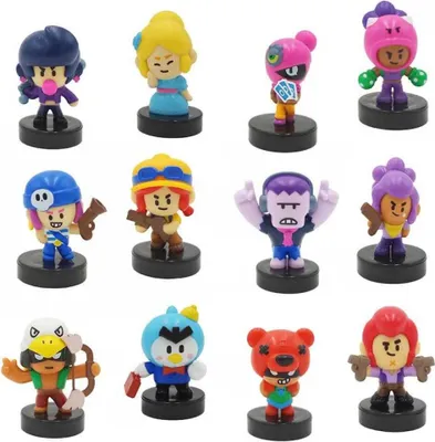Produktbild von Brawl Stars Deluxe Packung 12 Figuren Box Fenster Mehrfarbig  Mehrfarbig One Size