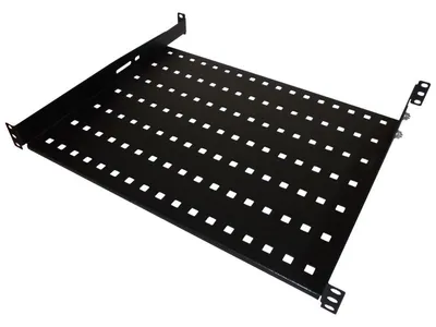 Produktbild von Alantec SA-P-19-1U-450-4-C-02 Półka stała 19" 1U głębokość 450mm czarna