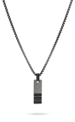 Image de Collier en acier inoxydable pour homme, avec un pendentif unique