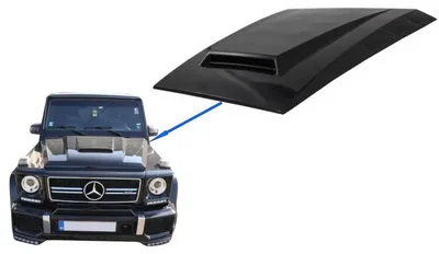 Productafbeelding van Kapmotorkap-spoiler voor Mercedes W463 G-Klasse 89+ Look ABS.