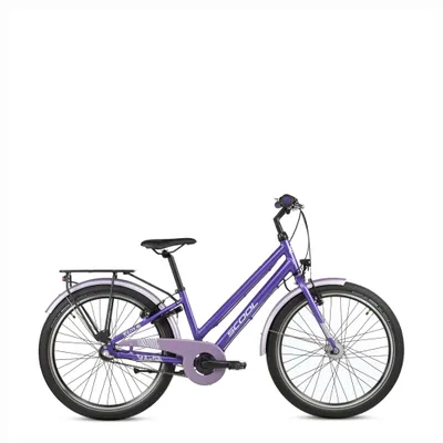 Immagine prodotto di Bicicletta per bambini da 24 pollici, 3 marce, bicicletta per ragazze, S'COOL chiX pro, dai 7 agli 11 anni, 130-145 cm, viola/lavanda