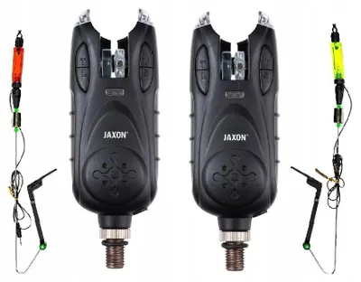 Produktbild von Set mit 2 Bissanzeigern Jaxon XTR Carp Sensitive 107 und 2 LED Swingern