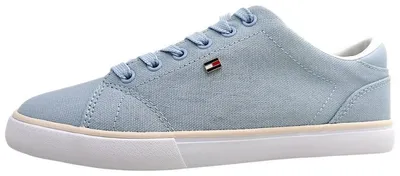 Produktbild von Tommy Hilfiger Profile Vulc Canvas sportlicher Schnürer Blau in Gr. 39