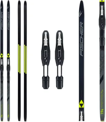 Produktbild von Langlaufset FISCHER Twin Skin Sport EF mit Anti-Rutsch-Gürtel und NNN-Bindung 194 cm 70-80 kg