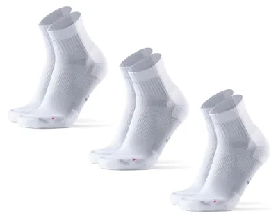 Produktbild von DANISH ENDURANCE Quarter Laufsocken, 3 Paar, Weiß, 43-47