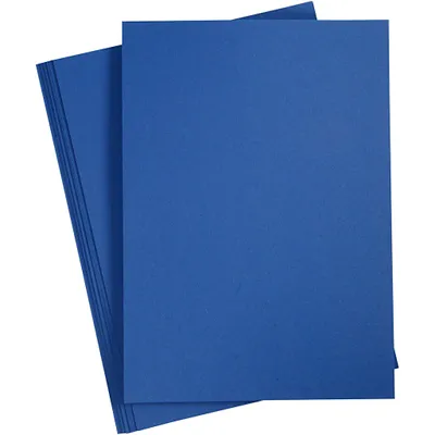 Produktbild von Karton, farbig, A4, Blatt 210x297 mm, 180 g, Dunkelblau, 20 Bl./ 1 Pck
