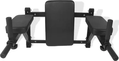 Produktbild von vidaXL Fitness-Dipstation zur Wandmontage Schwarz