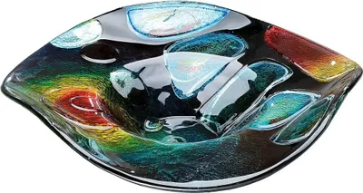 Produktbild von Casablanca by Gilde Dekoschale Glasart ovale Dekoschale Sunrise  H. 12 cm,39056
