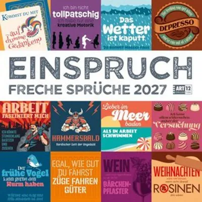 Obrázek produktu pro Kalendář Einspruch 2027 – 30 x 30 – Art12
