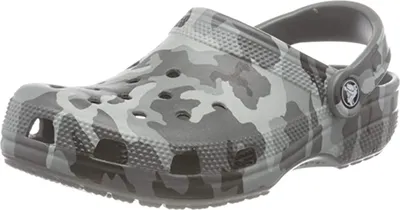 Produktbild von Crocs Classic Printed Camo Clog Sandalen Slate Grey/Multi 37-38