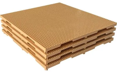Produktbild von Eduplay Bauklötze Grundplatte Set - 4 Stück - Konstruktionsspielzeug