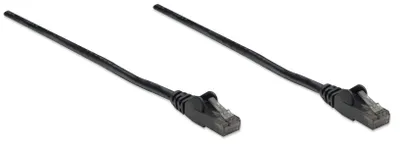 Produktbild von INTELLINET Patchkabel RJ45 U/UTP Cat6 10m Hebelschutz schw