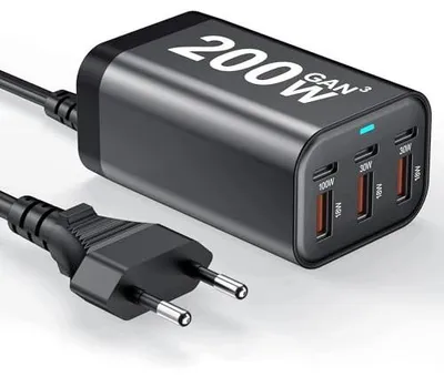 Zdjęcie produktu dla Ładowarka sieciowa 200W USB c 6 portów stacja do laptopa macbook