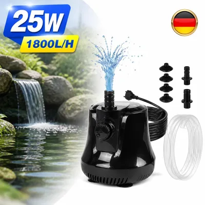 Produktbild von 240V Tauchpumpe 25W 1800L/H Schmutzwasserpumpe für Teich Garten Wasserpumpe