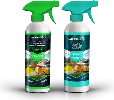 Produktbild von SkinStar Zelt & Pavillon Reiniger + Spray-On Imprägnierung Doppelpack je 500ml