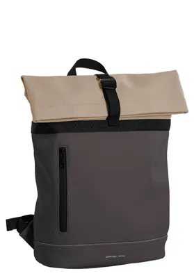 Produktbild von Daniel Ray Rolltop-Rucksack Hampton - Moderner PolyurethanRollrucksack mit Laptopfach in Dunkelgrau-Khaki