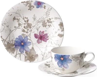 Produktbild von Villeroy & Boch Mariefleur Gris Basic Kaffee-Set 18tlg.