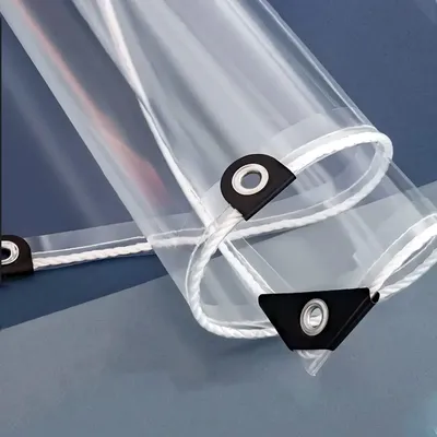 Obrázek produktu pro Průhledná plachta z PVC s oky