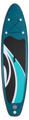 Produktbild von Aufblasbares SUP Paddleboard - Stand Up Paddle Board - 305×76×10 cm - 150 kg Tragkraft - 12–15 PSI - UV-beständiges PVC - Grün