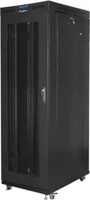 Obrázek produktu pro Stojan Lanberg skříň 19" samostatně stojící 42U/800x1200 (plochý balík) s mřížkovými dveřmi LCD černá v2