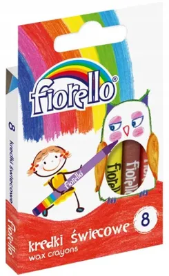 Produktbild von Fiorello Wachsmalstifte 8 Farben Schulbedarf für Kinder