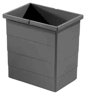 Immagine prodotto di Secchio interno Hailo 1225869 grigio scuro 20 L con 2 manici – 350 x 226 x 330 mm