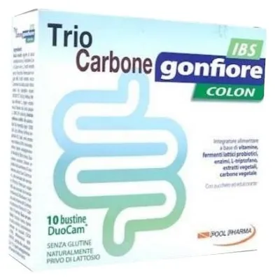 Immagine prodotto di Triocarbone Gonfiore Ibs 10 Buste Duocam Da 2 G + 1,5 G