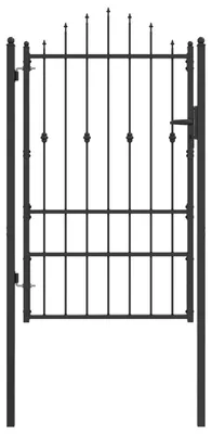 Immagine prodotto di vidaXL Cancello da recinzione HORST 100 x 150 cm in metallo nero, chiudibile a chiave