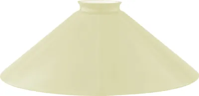 Produktbild von Schusterschirm Beige Ø 250mm mit Kragenrand H:90mm, Lampenglas Rund Ersatzglas Opalglas Schusterglas für E27