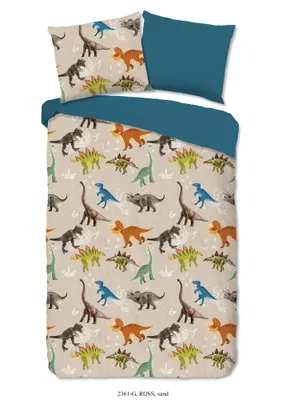 Produktbild von Dobré ráno KinderBettbezug "dinos" - Piesok - (135x200 cm) - Baumwolle