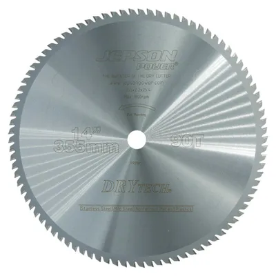 Immagine prodotto di Lama in metallo duro Jepson Drytech diametro 355 mm / 90T per acciaio e acciaio inox