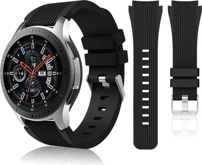 Obrázek produktu pro Kompatibilní s náramky Samsung Galaxy Watch 46 mm/Gear S3 Frontier, klasickými náramky na hodinky/Galaxy Watch 3 45 mm, 22 mm měkkými silikonovými náramky, sportovními náramky pro muže a ženy.
