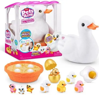 Image de Jouet Interactif Mama Duck ZURU, Canetons Interactifs suivant leur maman, Surprises à découvrir