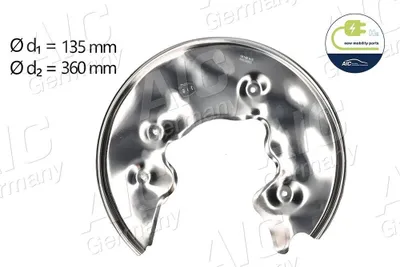 Produktbild von AIC Spritzblech Bremsscheibe für AUDI A4 Avant (8K5, B8) Hinten Links 56149 Ankerblech