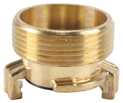 Schnellkupplung 1,5" Außengewinde, Messing poliert