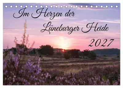Produktbild von Im Herzen der Lüneburger Heide (Tischkalender 2027 DIN A5 quer), CALVENDO Monatskalender