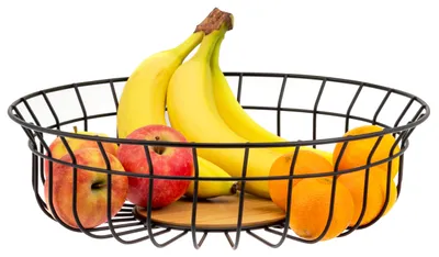 Produktbild von bremermann Obstkorb - Obstschale, Brotkorb aus Bambus und Metall