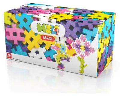 Produktbild von Meli Maxi Pink Konstruktionsbausteine – 50 Elemente für Mädchen ab 1 Jahr